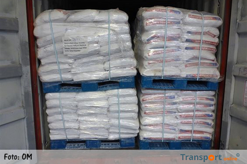 500 kilo heroïne onderschept in container met gips