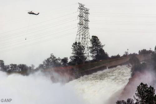 Direct gevaar bij Oroville-dam Californië geweken