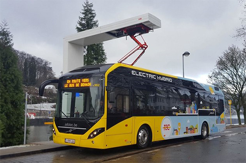 TEC group koopt 90 Volvo elektrische hybride bussen