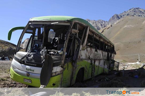 Doden door busongeluk in de Andes