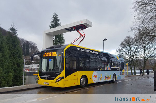 101 elektrisch hybride bussen binnen vier minuten weer opgeladen verder