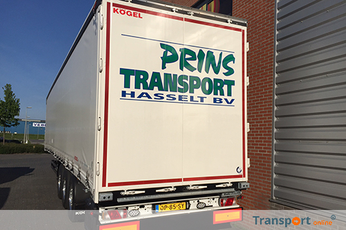 Eerste Kögel trailer voor Prins Transport Hasselt B.V.