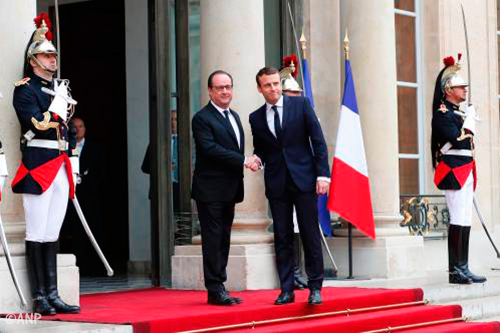 Macron nu officieel president van Frankrijk 