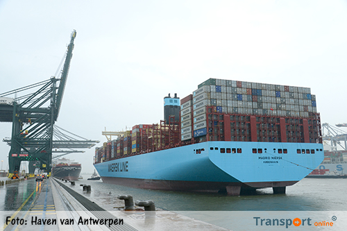Antwerpen breekt met aanloop Madrid Maersk nieuw record