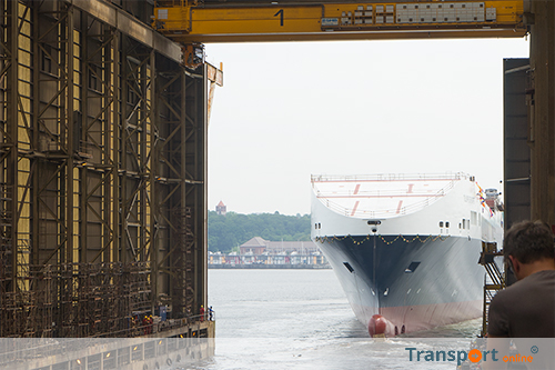 Nieuw vrachtschip 'Tulipa Seaways' van DFDS officieel gedoopt