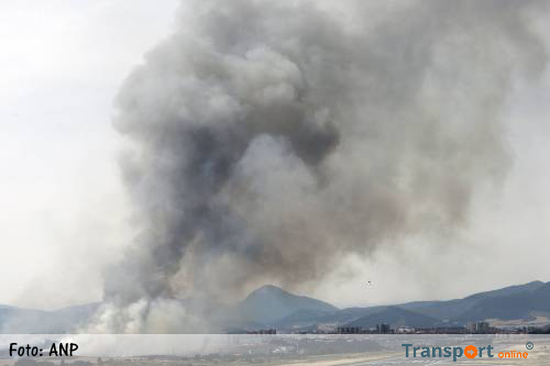 Toeristen geëvacueerd door bosbrand Spanje