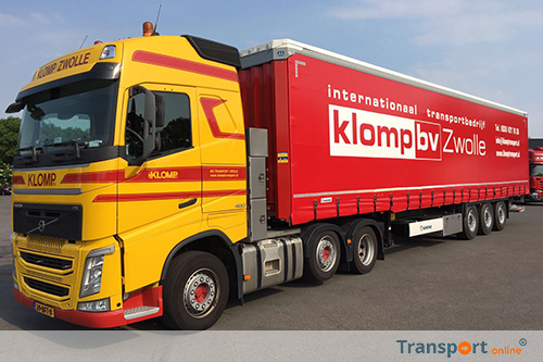 Nieuwe schuifzeiloplegger voor Klomp Transport Zwolle