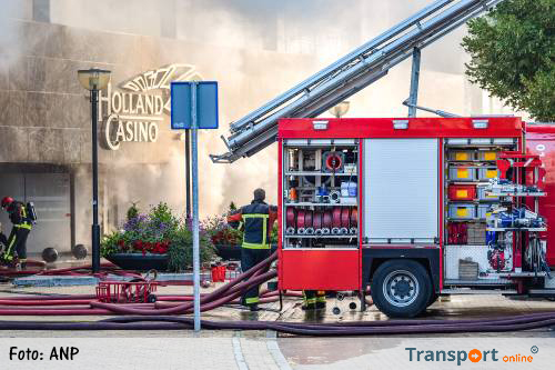 Woningen ontruimd vanwege brand Holland Casino Groningen