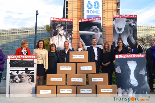 Belgische ministers overhandigen handtekeningen aan EC voor verbod verre veetransporten