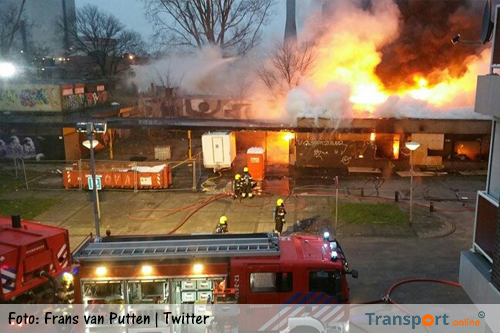 Grote brand in pand in Velsen-Noord