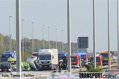 Ernstig ongeval met twee vrachtwagens op Belgische E19 [+foto]