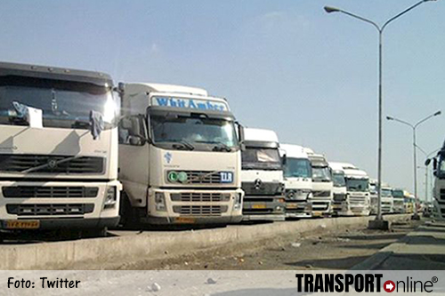 Zo'n 150 Iraanse vrachtwagenchauffeurs gearresteerd vanwege staking [+foto's]