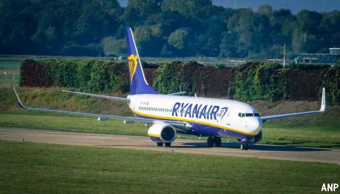 Nauwelijks hinder door staking bij Ryanair 