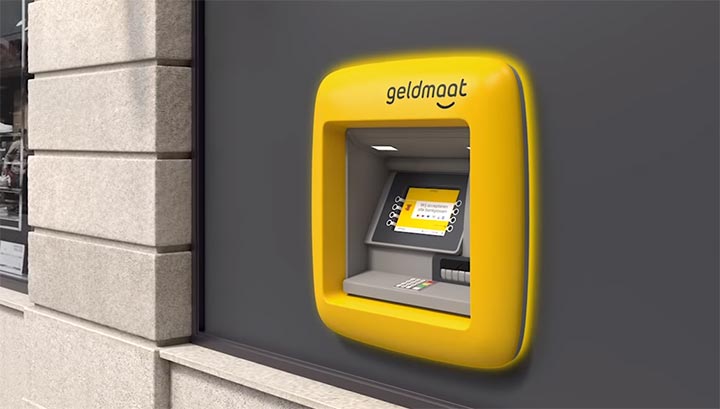 Geldautomaten worden geel en gaan Geldmaat heten [+video]