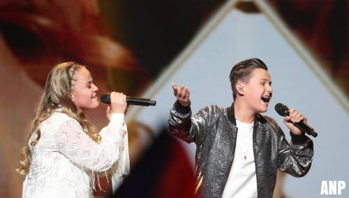 Max & Anne dertiende op Junior Songfestival