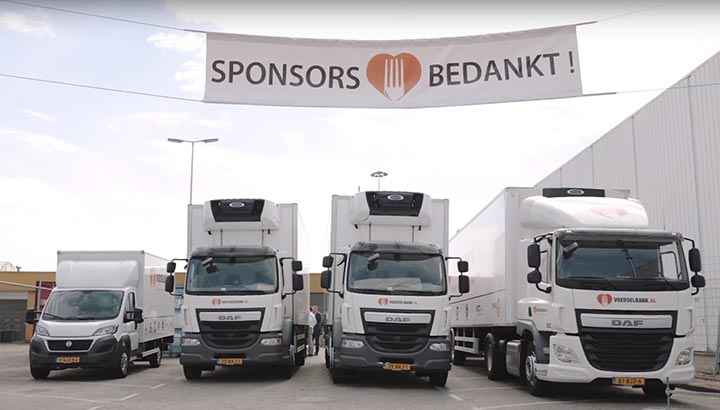 Nieuwe DAF en FIAT bedrijfsvoertuigen voor Voedselbank Rotterdam