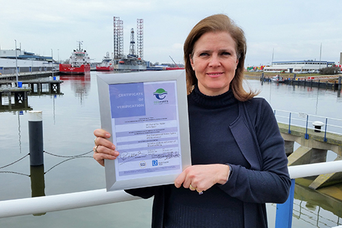 Port of Den Helder ontvangt Ecoport mileu-hercertificering van ESPO