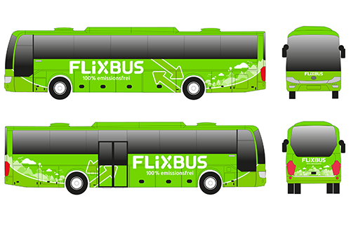 FlixBus start eerste 100 procent elektrische langeafstandsbusverbinding ter wereld in Frankrijk