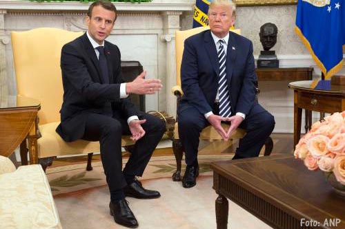 'Trump vertelt Macron dat VS Iran-deal opzegt'
