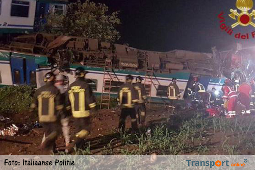 Doden en gewonden bij aanrijding trein en vrachtwagen bij Turijn [+foto's]