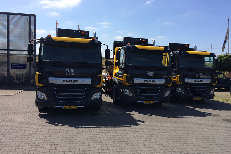 Drie nieuwe DAF Trucks voor BUHA