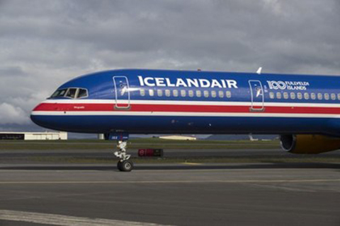 Icelandair vliegt met IJslandse vlag