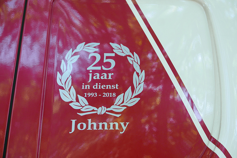 Johnny Jansen 25 jaar in dienst bij Eraspo BV