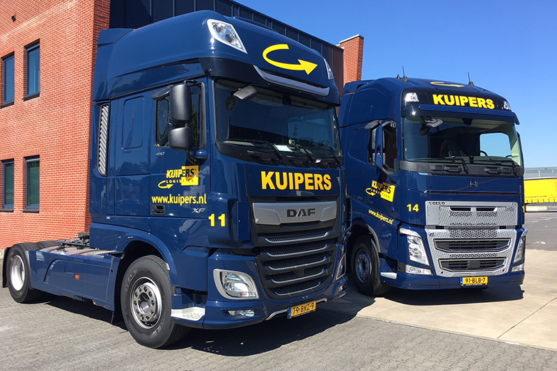 Tien nieuwe vrachtwagens voor Kuipers Logistics