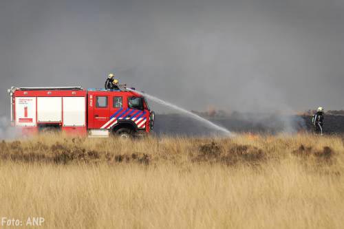 Natuurbrand in nationaal park Hoge Veluwe