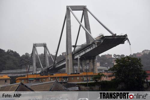 Tientallen doden door instorten brug Genua