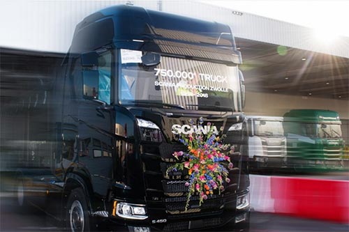 750.000ste Scania van de band gerold in Zwolle