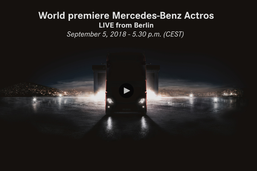 LIVESTREAM: Onthulling nieuwe Mercedes-Benz Actros
