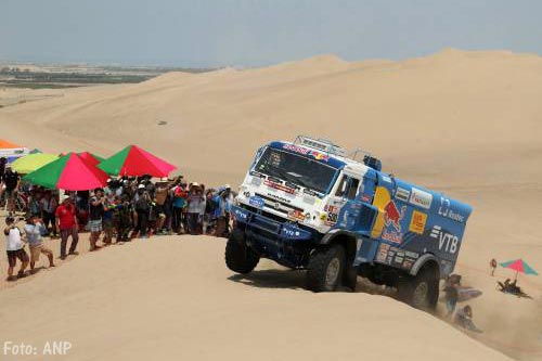 Eduard Nikolaev wint vierde etappe in Dakar Rally