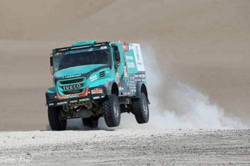 Ton van Genugten derde in vijfde etappe van Dakar Rally