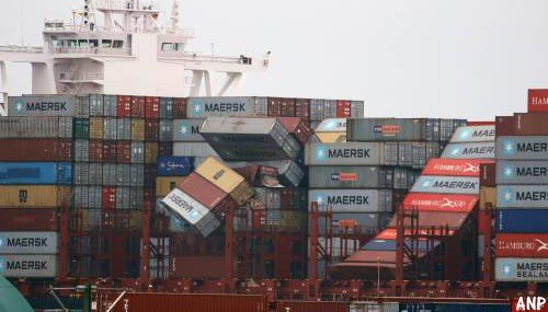 Aantal overboord geslagen containers van MSC Zoe opnieuw naar boven bijgesteld