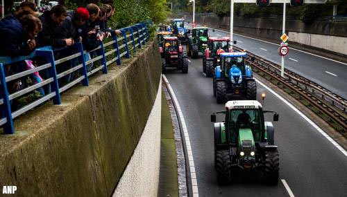Boerenprotest leidt tot files op snelwegen