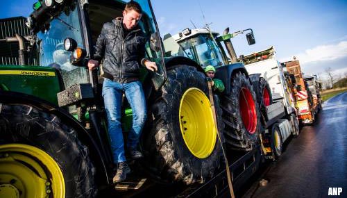 Opstopping in Den Haag door boeren [+video]