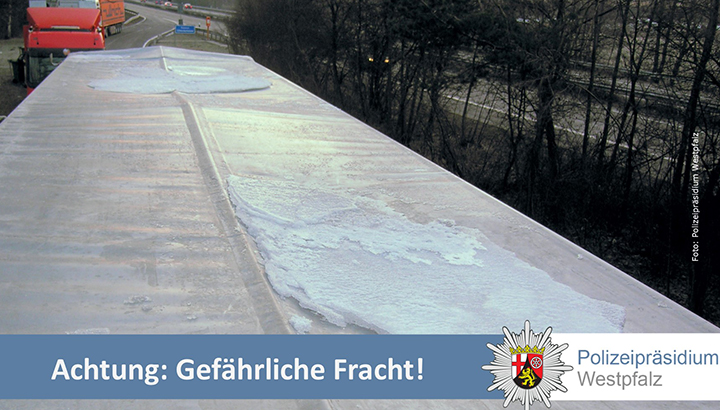 Duitse politie: vrachtwagenchauffeurs haal het ijs van je vrachtwagen voor vertrek!