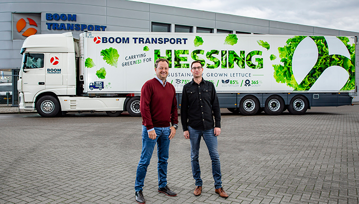 Boom Transport zet nieuwe milieuvriendelijke koeltrailer in voor transport naar Groot-Brittannië