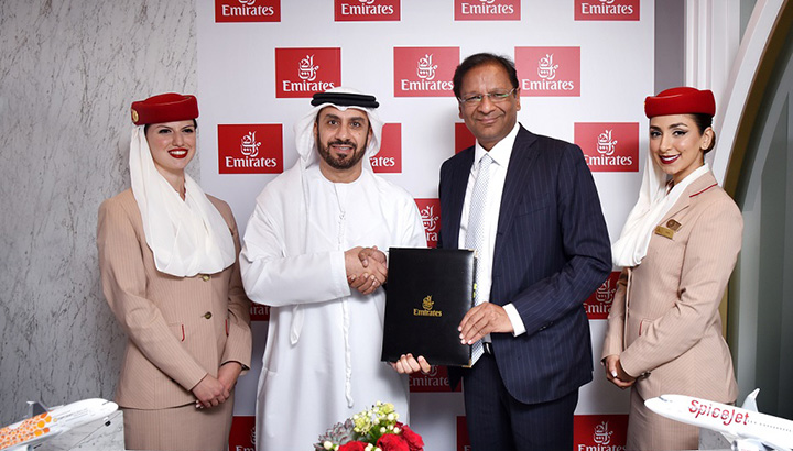 Emirates en SpiceJet sluiten codeshare deal