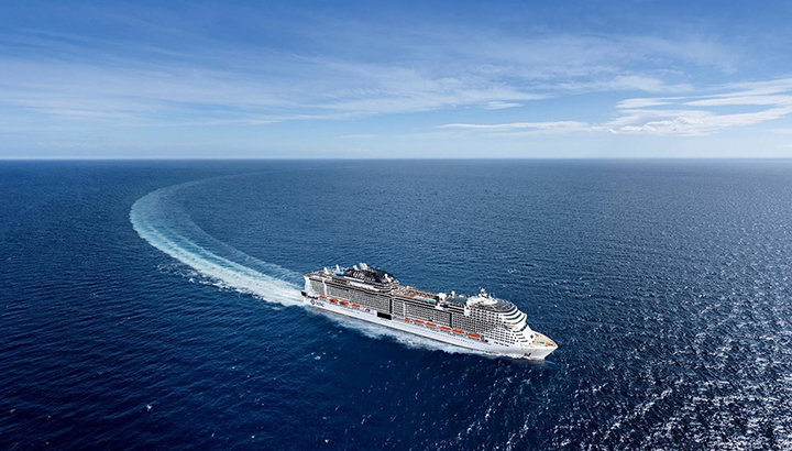 MSC Grandiosa, nieuw vlaggenschip van MSC Cruises, komt naar Rotterdam