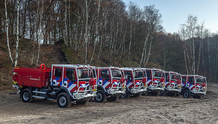 Primeur voor brandweer Twente met specialistische Renault Trucks voor natuurbrandbestrijding