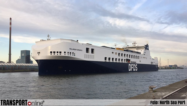 Nieuwe en grootste ro/roschip ‘Hollandia Seaways’ van DFDS vaart tussen Göteborg en Gent