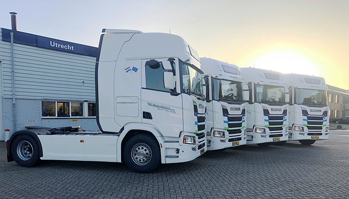 Vier nieuwe Scania's voor De Bruin Logistics