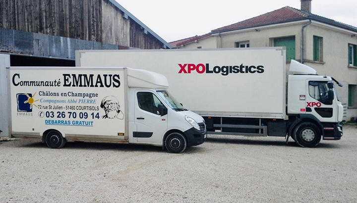 XPO Logistics helpt Emmaüs om Kerstmis stralend te maken