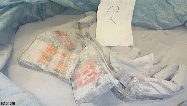 Douane vindt 255 kilo cocaïne in bigbags met silicapoeder