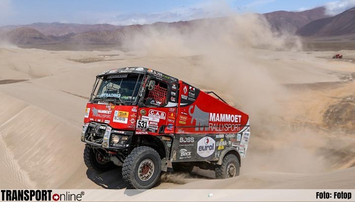 Team Mammoet Rallysport slaat zich door loodzware etappe