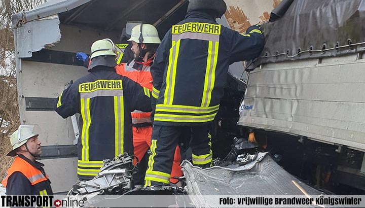 Ernstig ongeval met drie vrachtwagens op Duitse A3 [+foto]