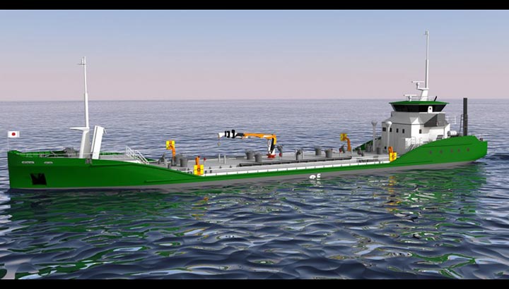 Groot Ship Design ontwerpt volledig elektrische tanker voor Japan