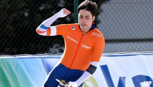 Nederlands podium op 1000 meter, goud Verbij